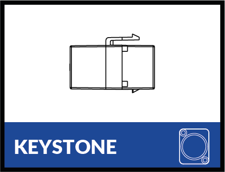 D-Form Adapter für Keystone Module